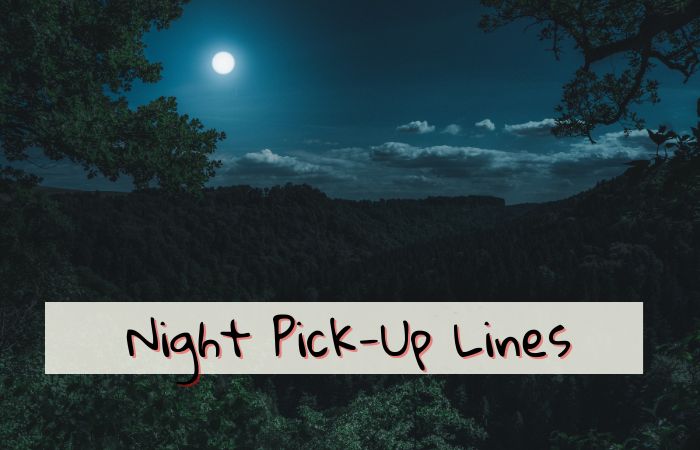 275 Best Night Pick-Up Lines